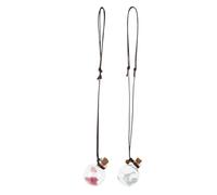 SECFOU Perfume Bottle Pendants Creates Romantic Atmosphere 2pcs Car Hanging with Glass Material, Contemporary Design, Decorative Ornament and Car Interior for Indoor Use