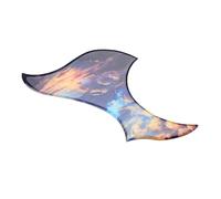 SECFOU Plastic Acoustic Guitar Pickguard Scratch Plate Creative Beautiful Design Wear and Break Resistance Prevent Scratching and Wearing for Guitar Accessories