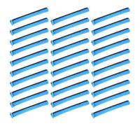 SECFOU Plastic Hair Curler Rods Small 30pcs with Caps and Elastic Bands, Lightweight Perm Curling Rods for Short Hair, for Professional Hairdressing Practice and Party Hairstyling