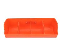 SECFOU Plastic Pig Feeding Groove Featuring with Four Compartments Sturdy Pp Material Pig Feeding Trough Break and Wear Resistance and Livestock Management