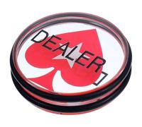 SECFOU Poker Sturdy 75mm Dealer Button Double-sided round Acrylic Game Token Math Learning Gambling Game Accessory
