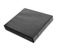 SECFOU Portable Acrylic CD Storage Case for DVD and CD Discs Black Disc Storage Organizer for Travel Use