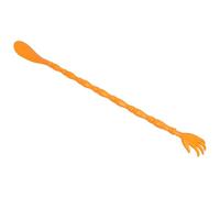 SECFOU Portable Back Scratcher with Shoe Horn for Elderly Adults, Convenient and Easy to Use Orange Pp Body Itch Relief Tool for Relaxation and Comfortable Shoe Wearing