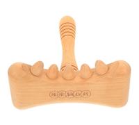 SECFOU Portable Beech Wood Neck and Back Massager Board for People with Poor Sleepiness, Convenient to Carry and Store Gua Sha Massage Tool for Relaxation and Stress Relief