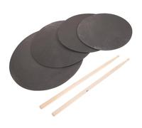 SECFOU Portable Drum Practice Pad Kit with Quiet Mute Pads and Drumsticks Set for Silent Training Suitable for Students Teachers and Professional Drummers