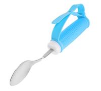 SECFOU Portable Elderly Adaptive Spoon with Stainless Steel and Silicone Non-slip Handle, Easy to Clean Eating Utensil for Disabled Adults and People with Disabilities