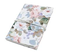 SECFOU Portable Fabric Book Cover 5 Pcs Delicate Rose Design Unique Pattern Protective School Supply Easy to Operate Convenient for Finding The Book Suitable for Students at School