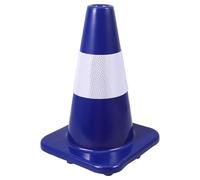 SECFOU Portable Orange Pvc Safety Cone for Roadwork and Parking Lots Resilient Traffic Cone with Reflective Features for Effective Traffic Control