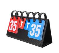 SECFOU Portable Pvc Scoring Board with Resettable Function for Basketball and Table Tennis, Lightweight Scoreboard Flipper for Outdoor Use and Sports Competitions
