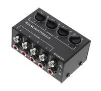 SECFOU Portable Stereo 4-channel Audio Mixer No Power Supply Needed Perfect for Live Studio