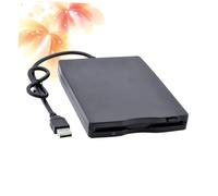 SECFOU Portable USB 2.0 Floppy Disk Drive 3.5-inch External Diskette Driver with 1.44mb Capacity Compact Design Lightweight Plastic for Convenient Carrying and High Data Transfer