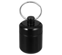 SECFOU Portable Waterproof Case with Keyring, Small Black Earbud Storage Box for High Fidelity Concert and Travel Protection