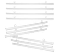 SECFOU Poster Frame Scroll and PVC Poster Rod Hanging Rail, Sturdy PVC Material with Adhesive Hooks and Chain, Easy Installation for Retail Stores and Supermarkets, 10Pcs Set for Indoor