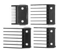 SECFOU Practical Clipper Guards 4Pcs Hair Clipper Guard Replacement Comb Set Stainless Steel ABS with Buckle Limit Design for Styling Hair at Home