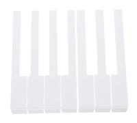 SECFOU Professional Piano Repairing Keytops White Plastic 5.2mm for Korean Piano Key Replacement for Pianists