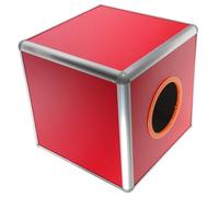 SECFOU Red Aluminum Alloy Lottery Box 25cm Medium Raffle Ticket Container Party Ballot Donation Box with Slot for Fundraising and Event Games Random Color Random Color