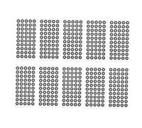SECFOU Reflective Film Scanner Marking Points with Tear Resistant Pet Material for 3d Scanner 15 Sheets and Easy to Pickup Feature, for Research and Animation Production