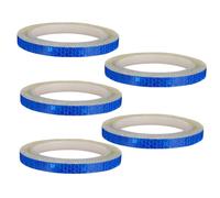 SECFOU Reflective Warning Strips Self-adhesive Reflective Film Tape 5pcs Sturdy and Sun-fade Resistant Bike Reflectors for Wheels and Rims for Motorbike and Cycling Safety
