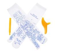 SECFOU Reflexology Socks with Massage Tool Set for Men Featuring Comfortable Polyester Material and Precise Reflex Zone Acupressure, for Home and Travel Relaxation