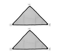 SECFOU Reptile Hammock Black Glue Net Material for Lizards and Snakes 2pcs Can be Hung to Expand Pet's Living Space, Suitable as Hanging Bed or Swing for Reptile Habitat