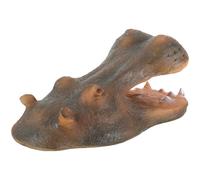 SECFOU Resin Hippo Head Figurine Floating Garden Ornament