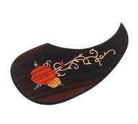 SECFOU Rosewood Guitar Pickguard with Double-sided Adhesive Carved Inlay Acoustic Guitar Protective Sticker Anti-scratch Wood Pickguard