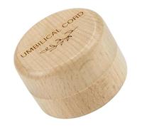 SECFOU Rustic Wooden Umbilical Cord Keepsake Box Small Storage Holder for Newborns Versatile Souvenir Case for Hair Teeth and Milestone Memories Space-Saving Memory Organizer