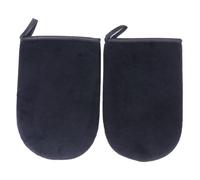 SECFOU Self Tanning Mitt Gloves 2 Pcs Black Comfortable Link and Sponge Material for Even Application Reusable and Washable Tanning Mitts at Home