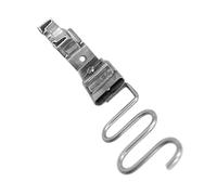 SECFOU Sewing Machine Presser Feet Stainless Steel Edge Folder Attachment Size 10mm for Quilting and Sewing Lovers