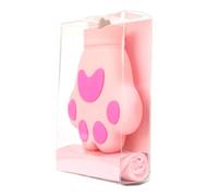 SECFOU Silicone Cat-paw Shaped Cooling Ice Bag Pink, Creative Hot and Cold Therapy Pouch for Summer Relief and Injury, Reusable Cooling Pack for Travel and Home Use