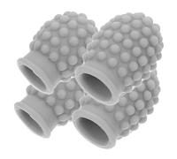 SECFOU Silicone Drumstick Caps Drumstick Mute Tips for Noise Reduction 4pcs and Easy Use with Stylish Color Combinations, Suitable for Beginners and Professionals during Drumming