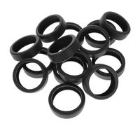 SECFOU Silicone Luggage Wheel Covers Stylish and Contemporary Design for Suitcase Wheels 14pcs Shock Absorption and Quick Easy Fit Black Protective Covers for Luggage Diameter 6.5-7.0cm
