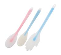 SECFOU Silicone Massage Pat 3pcs Set - Thickened Palm and Spoon-Shaped Body Guasha Tools for Shoulder and Back Muscle Relief, Home Use Massage Hand Tools for Full Body Meridian Therapy