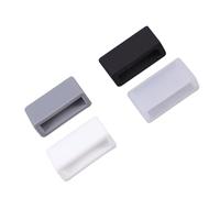 SECFOU Silicone Watch Strap Buckle Rings Random Color 4pcs Replacement Watchstrap Looping Rings in White Black and Grey for Watch Band Retaining and Easy Adjustment