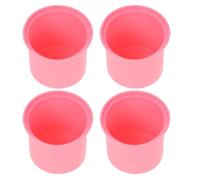 SECFOU Silicone Wax Melt Liners with Flat Bottom Design 4pcs Featuring a Reusable Silicone Wax Bowl Liner Uniform Heat Distribution Replacement for Waxing Supplies at Home Use