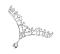 SECFOU Silver Wedding Lightweight Alloy and Rhinestone Material Forehead Chain Headpiece with Sparkling, Eye-catching Design for Brides and Bridesmaids for Prom or Occasion You Want