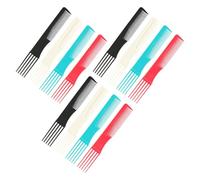 SECFOU Slicked-back Combs: 12PCS Anti Static Plastic Teasing Hair Combs for Women Hair Styling and Makeup