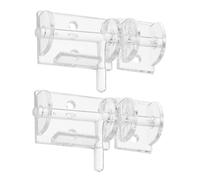 SECFOU Sliding Bolt Latch Noise Reduction for Door and Gate 2pcs with Acrylic Adhesive, Secure Bolt Structure Suitable for Wooden Fence, Barn, and Home Bathrooms