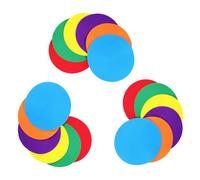 SECFOU Soccer Training Markers Non Slip Tpr Circle Floor Spots 18pcs with Portable Bag Flat Stable Sports Training Dots for Precision Spot Placement for Gym and Schools