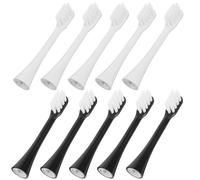 SECFOU Soft Bristle Toothbrush Suitable for Individuals with Sensitive Teeth and Gums Practical and Effective 10pcs Pp Material Easy Replacement for Electric Toothbrushes