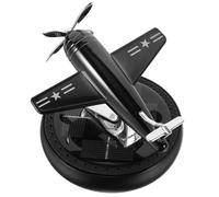 SECFOU Solar Aromatherapy Diffuser Helicopter Car Air Freshener Silver Abs Alloy Electronics Stylish Eye-catching Air Purifier for Car Interior Decoration and Driving