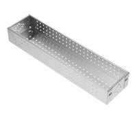 SECFOU Stainless Steel Chopsticks Organizer Large Capacity Utensil Drain Storage Box for Kitchen Countertop Multi-functional Cutlery Holder Flatware Case for Spoons Forks