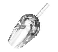 SECFOU Stainless Steel Livestock Feed Scoop Multi Functional Grain and Pet Food Dispenser Scoop Ergonomic Design for Comfortable Handling Suitable for Dog Cat Food Ice Candy Sugar Flour
