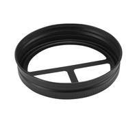 SECFOU Stainless Steel Toothbrush Holder Jar Lid Cover with Compartment Design for 453.6 Ml Wide Mouth Mason Jars, Reusable and Easy to Assemble Bathroom Accessory in Black