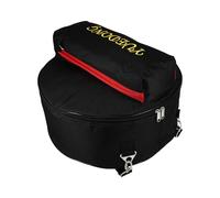 SECFOU Thickened 14-inch Oxford Cloth Snare Drum Backpack Waterproof Instrument Protective Bag Black Double Shoulder Drum Storage Case for Marching and Practice