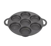 SECFOU Thickened Cast Iron Egg Frying Pan with Seven-Holes, Ergonomic Design Kitchen Accessory for Safe and Healthy Cooking, for Household Use and Snail Cooking