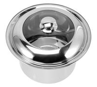 SECFOU Thickened Stainless Steel Bedpan with Lid 22cm Straight Spittoon Urinal Pot and Elderly Portable Night Urine Holder Commode Bucket for Bathroom Use