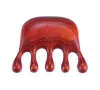 SECFOU Thickened Wooden Scalp Massage Comb with Large Rounded Teeth, Head Massage Tool for Home Use, Portable Acupuncture Point Massager for Scalp and Hair Relaxation