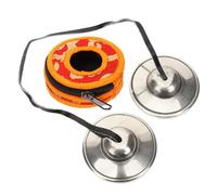 SECFOU Tibetan Tingsha Cymbal Bells Set, Handcrafted Pure Copper Meditation Percussion Instrument 7.5cm White Brass Cymbal Cover, Yoga and Mindfulness Sound Healing Chime