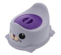 SECFOU Toddler Potty Training Seat and Thickened Pp Design Portable with Adjustable Foot Pads Featuring Backrest and Removable Lid, for Baby Toilet Training at Home and Travel